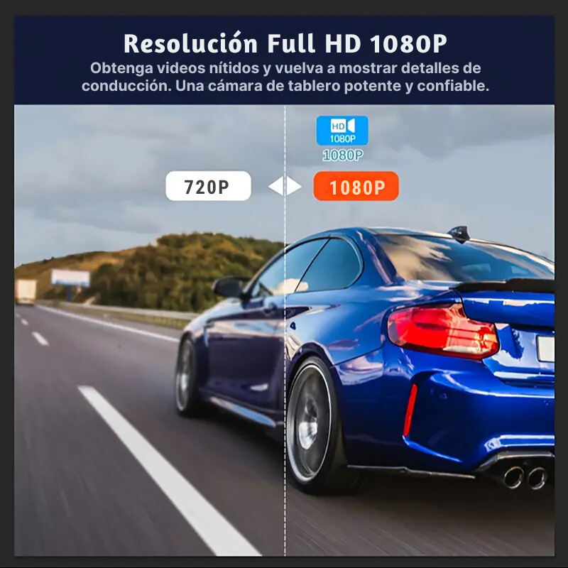 Cámara de Salpicadero Full HD Nocturna