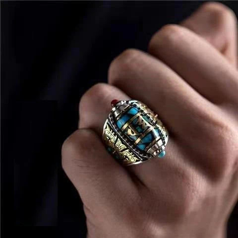 Anillo Dzi Nueve Ojos Turquesa