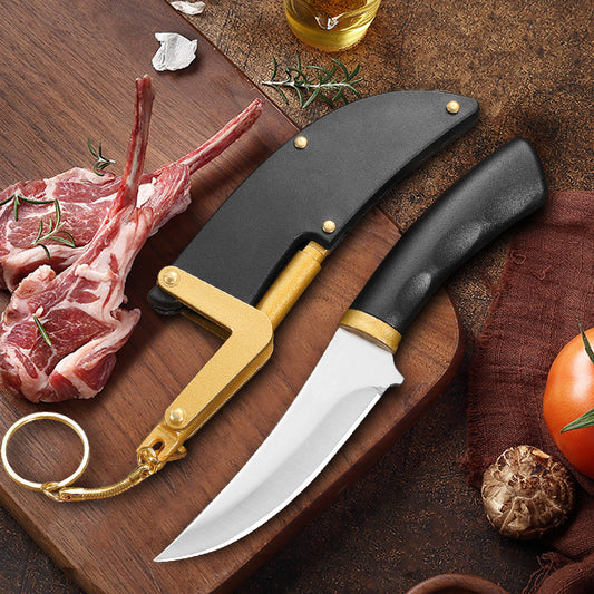 Cuchillo portátil para exteriores con funda
