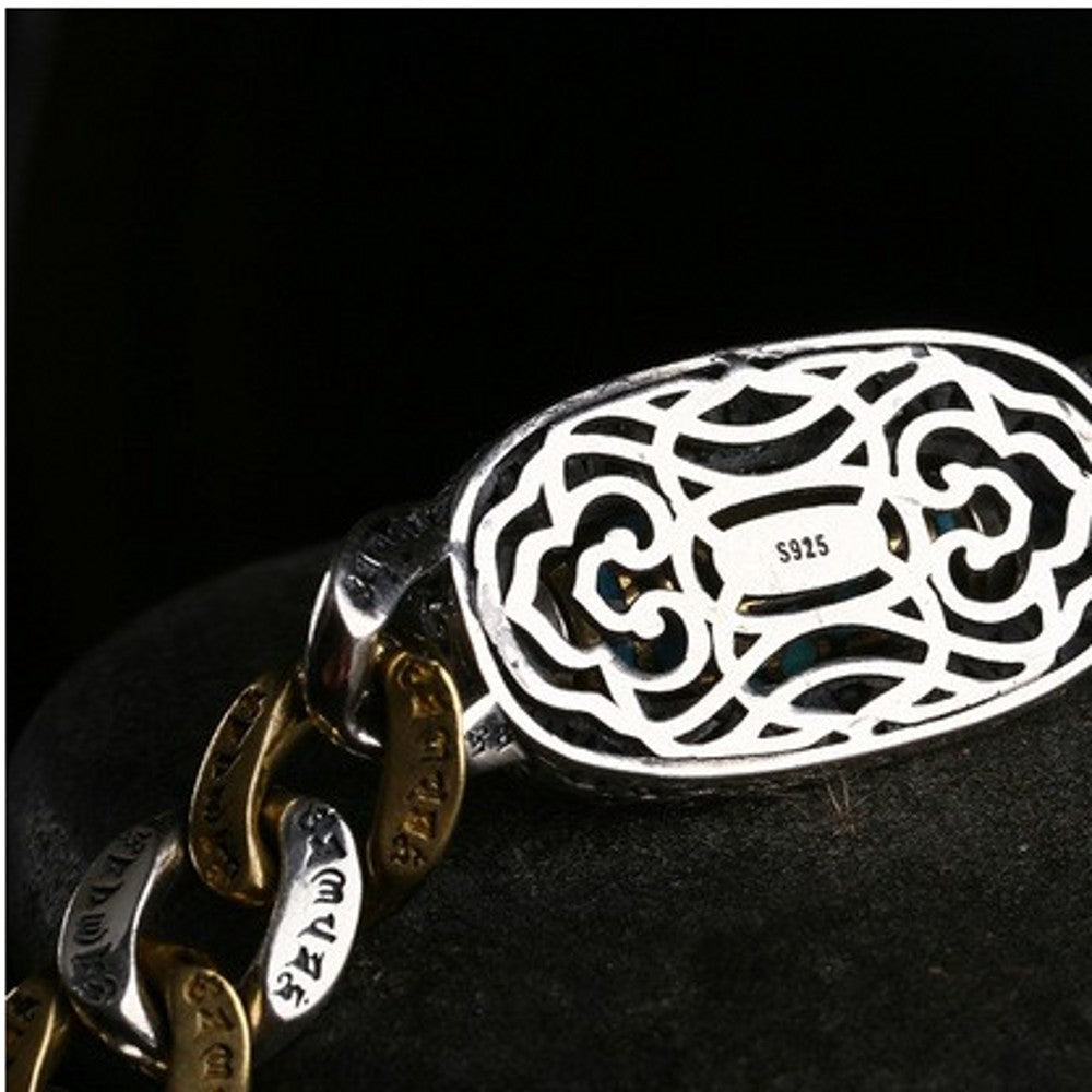 🎁Pulsera de cuentas Dzi de turquesa con mantra de seis caracteres y nueve ojos
